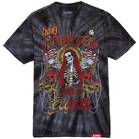 Sz Various Cookie Black Graphic T-Shirt - Picture 1 of 4